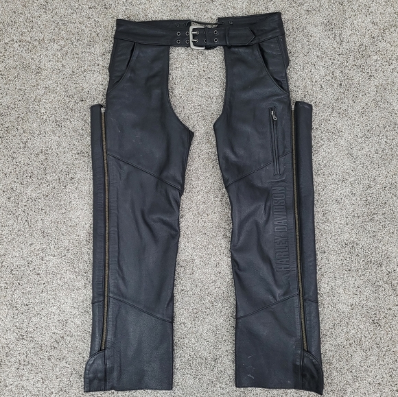 Harley-Davidson Other - Harley Davidson Men’s Deluxe Black Leather Chaps